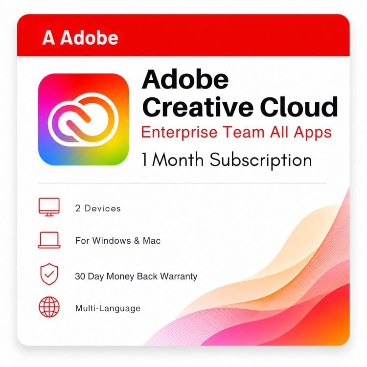 1 Adobe Creative Cloud Pro Enterprise Team All Apps - Image 1