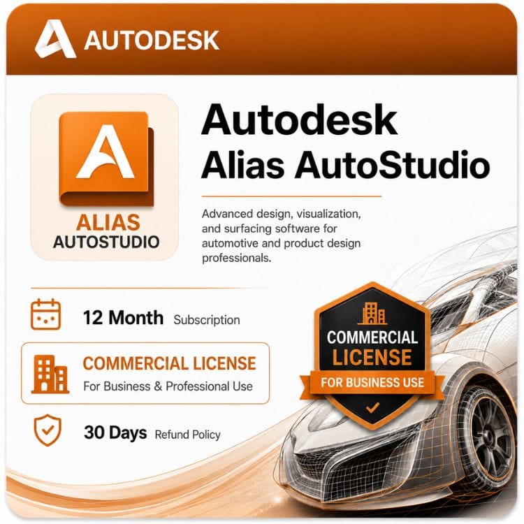 alias-autostudio-autodesk-surfacing-subscription Alias AutoStudio — genuine Autodesk Class-A surfacing subscription from zoftis
