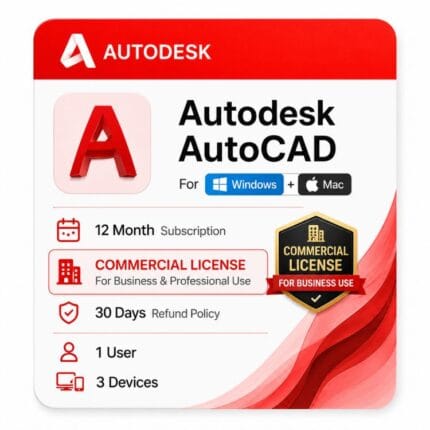 AutoCAD Commercial License for Windows and Mac