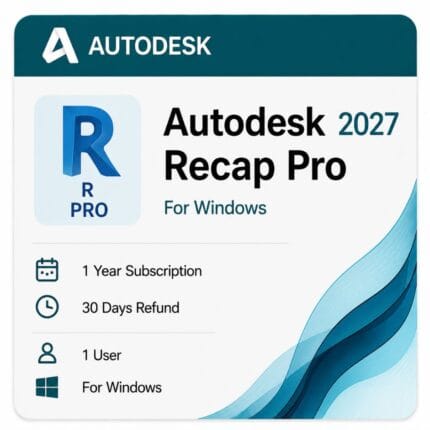 Autodesk ReCap Pro for Windows — genuine 12-month reality capture subscription from zoftis