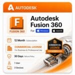 Fusion 360 commercial license — genuine Autodesk seat for Mac and Windows from zoftis