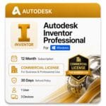 Inventor Professional subscription for Windows — genuine Autodesk seat for mechanical design teams