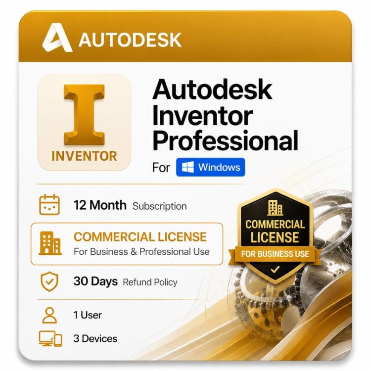 inventor-professional-subscription-windows Inventor Professional subscription for Windows — genuine Autodesk seat for mechanical design teams